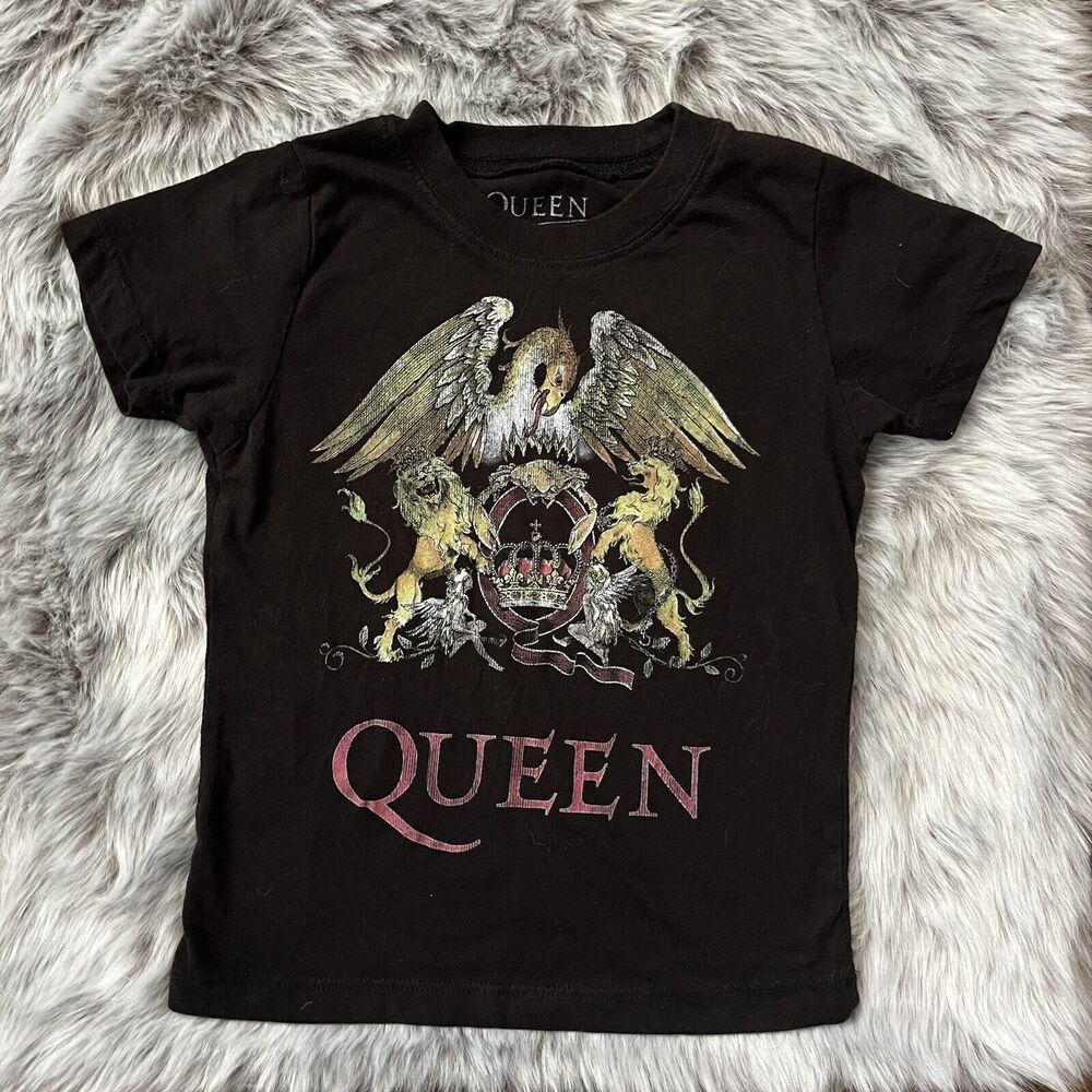 Queen Toddler Boys/Girl Classic Rock Band T-Shirt /TEE Black  4T